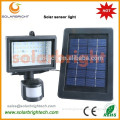 2015 New design Waterproof led PIR outdoor rechargeable night lighting for gardon solar led flood light with pir motion sensor